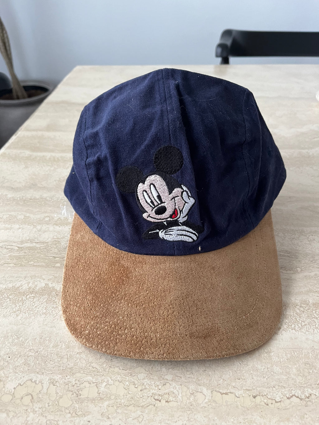 Mickey Leather Brim Hat