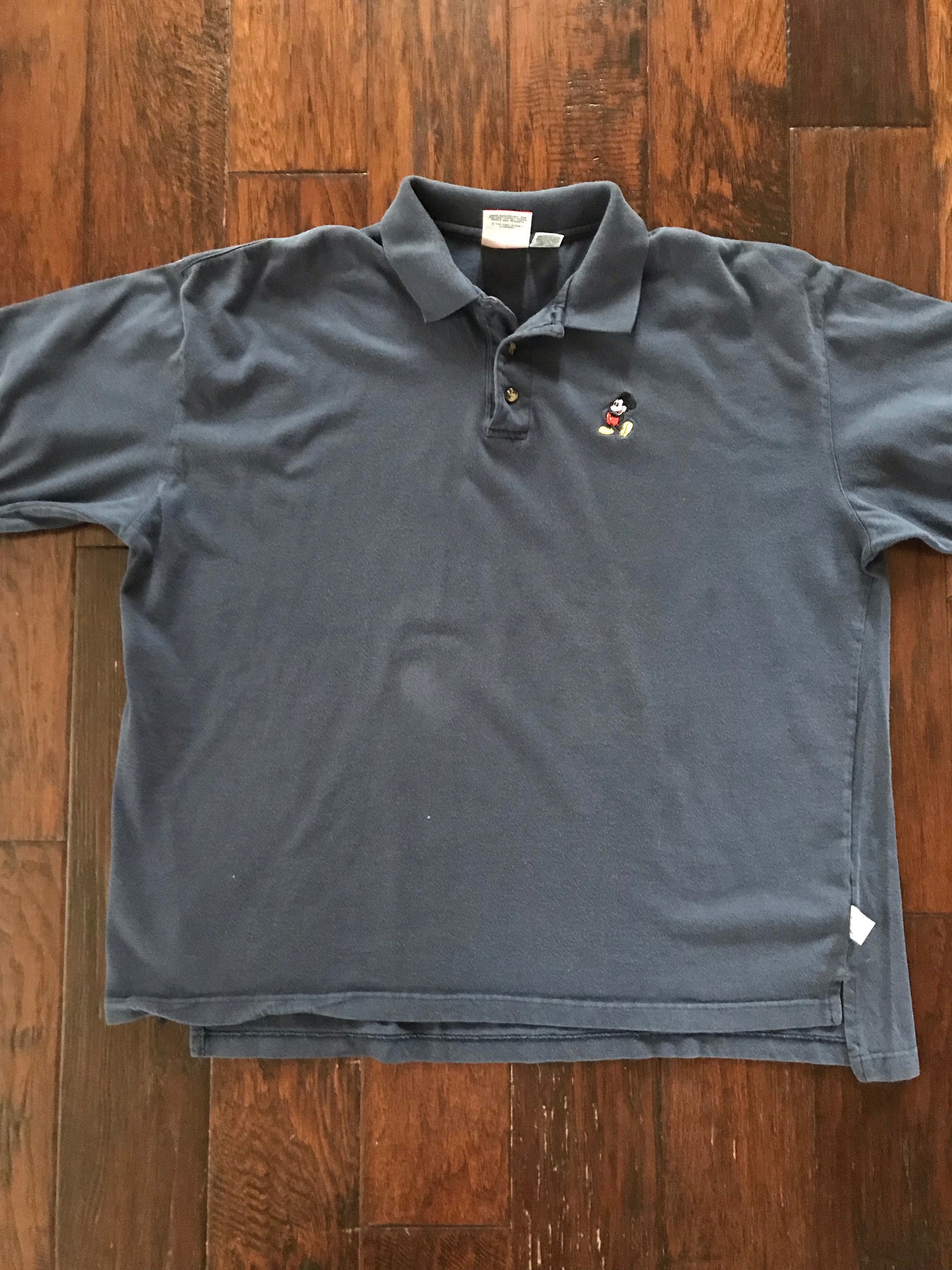Mickey Embroidered Polo (Navy)